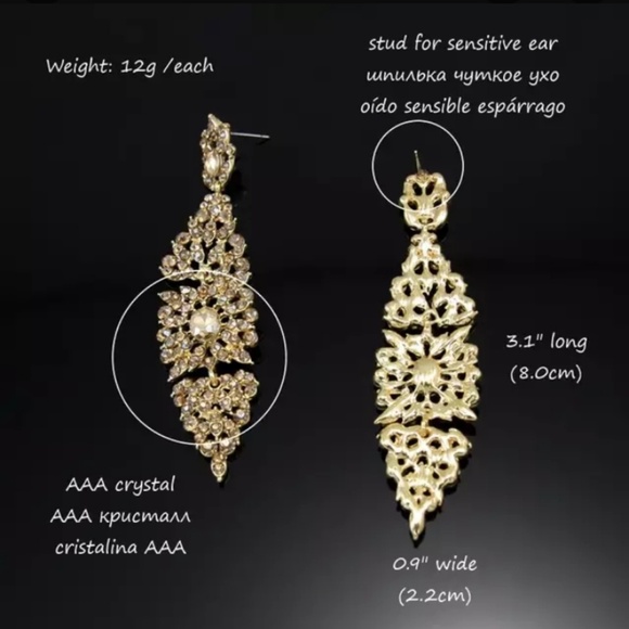 Goddess in Me Chandelier Earrings - Picture 2 of 3